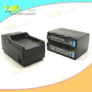 F970 (6600mAh) Battery Pack + Charger For Sony NP F970 F570 F550 