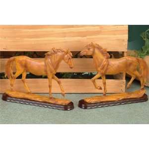   Wooden Walking Horse Model Decoration Pony:  Home & Kitchen