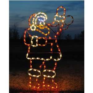  Holiday Lights Animated Waving Santa: Home & Kitchen