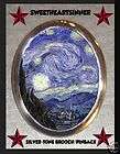 Starry Night Diy Brooch Pin Fine Art