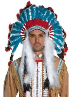 Authentic Look Indian Headdress Fancy Dress Wild West  