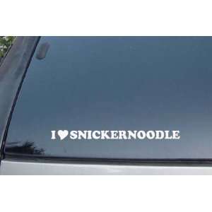  I Love Snickernoodle Vinyl Decal Stickers 