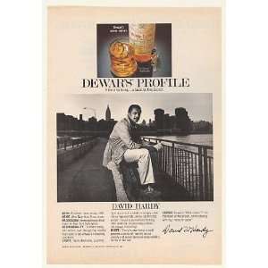  1980 David Hardy Dewars Profile White Label Scotch Print 