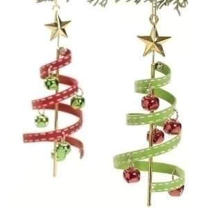   Holiday Cheer Jingle Bell Red Christmas Tree Ornament: Home & Kitchen