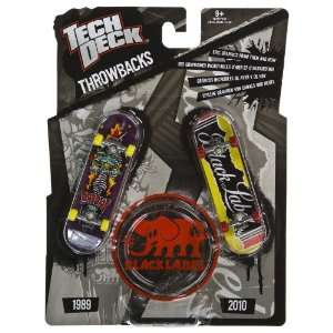   Deck Throwbacks Black Lable 2 Finger Skateboards Pack Toys & Games