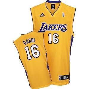  Pau Gasol Los Angeles Lakers Adult Stitched Swingman Gold Jersey 