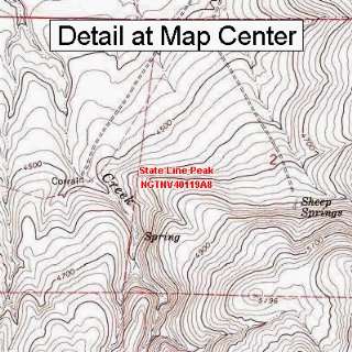  Map   State Line Peak, Nevada (Folded/Waterproof): Sports & Outdoors