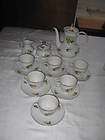 Seltmann Weiden Bavaria Coffee Set Teapot 2 Cups Creamer Sugar Moss 