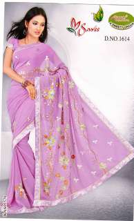   Bollywood Embroidery Partywear Wedding Saree Sari VXY @ 0.99  