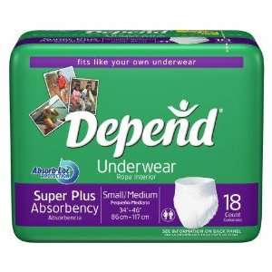 Depend Adult Pull On Briefs X Large (48 64 waist) Case Pack 4