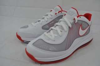 NIKE AIR MAX 360 BB LOW 441947 111 WHITE CHILLING RED SZ 10.5 (4416 