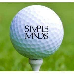  3 x Rock n Roll Golf Balls Simple Minds: Musical 