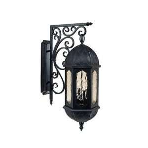 Savoy House 5 2033 186 Riviera   Four Light Wall Mount, Black with 
