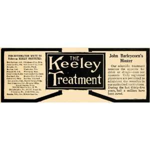   Drug Treatment John Barleycorn   Original Print Ad
