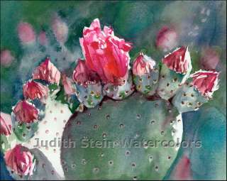   BLOOM SOUTHWEST 8 x10 Giclee Watercolor Signed Print STEIN  