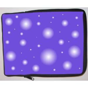 : Blue Violet Bubbles Design Laptop Sleeve   Note Book sleeve   Apple 