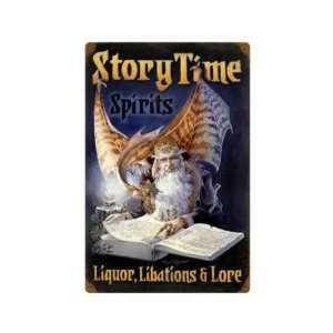  Story Time Spirits Vintage Metal Sign Liquor Libations 