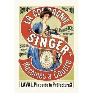  Vintage Art La Compagnie Singer, Grand Prix 1900   01796 1 