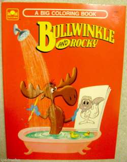 1990 Rocky & Bullwinkle UNUSED Coloring Book  