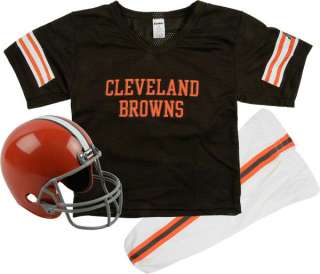 Cleveland Browns Kids/Youth Football Helmet Uniform Set  