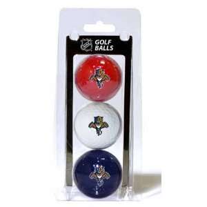 Florida Panthers Set of 3 Multicolor Golf Balls