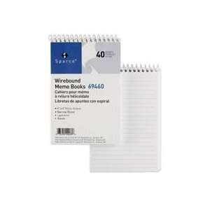  Sparco Products Products   Wirebound Memo Book, End Spiral 