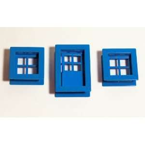 Lincoln Logs Blue Windows & Door: Toys & Games