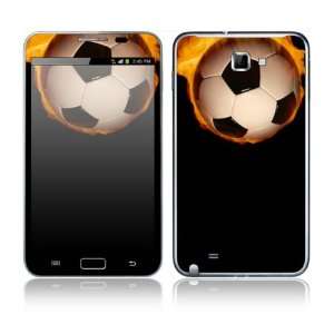   Samsung Galaxy Note Decal Skin Sticker   Fire Soccer: Everything Else