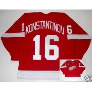  VLADIMIR KONSTANTINOV Red Wings Jersey 1997 CUP PATCH 