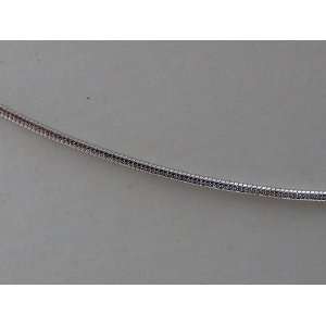   Sterling Silver 1mm Snake Chain Necklace   18 inches Long: Jewelry