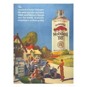  Mobiloil Gas Stations Day Trips, USA, 1920 Premium Poster 