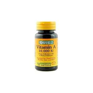 Vitamin A 10000IU   Essential for Good Vision & Skin, 100 sg., (Goodn 