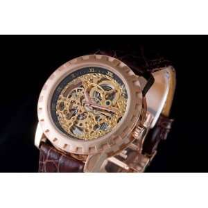  Astbury & Co Automatic Anatom Watch Gents Mens New Gold 