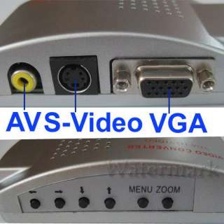   VGA Output to RCA AV TV S Video Signal Adapter Converter Box  