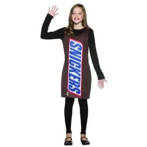  Chocolate Snickers Candy Bar Wrapper Brown Tank Dress 