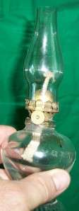   HURRICANE ACORN OIL LAMP MINIATURE MANTLE EARLY AMERICAN COUNTRY MOD