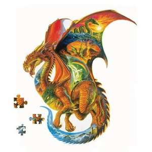  Dragon Shaped Jigsaw Puzzle 1000 Pieces   24 x 36 Toys 