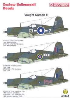 Techmod Decals 1/48 VOUGHT CORSAIR II British Fighter  