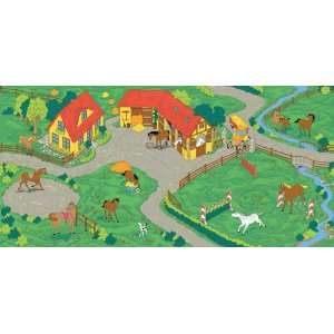  Play Carpet   Horse Stable: Toys & Games