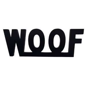  Wood Sign Decor for Home or Business Word WOOF 