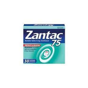  Zantac   Acid Reducer Ranitidine Tablets 75 Mg, 30 Tab 