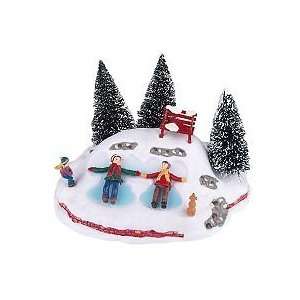   Mr. Christmas 7 Winter Wonderland Snow Angel Vignette: Home & Kitchen