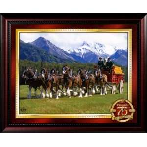  Anheuser Busch 75th Anniversary Animal Framed Poster Print 
