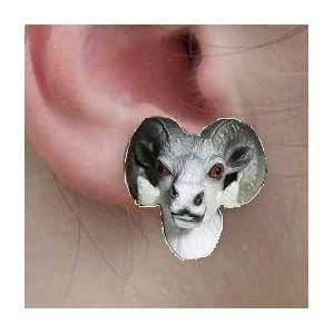  RAM   Big Horn Sheep   Wild Animal Figurine Earrings 