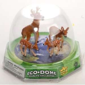  Eco Dome Deer Family Realistic 4 piece Animal Figure Set 