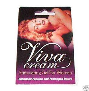 Viva Cream Stimulating Gel For Woman, 5 Packs  