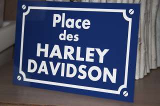 Réplque plaque de rue Aluminium  Harley Davidson   