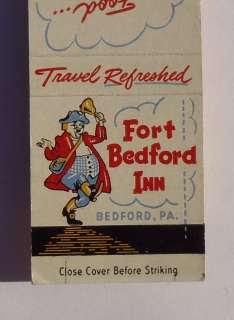   Fort Bedford Inn For Food For the Night Bedford PA Pennsylvania  