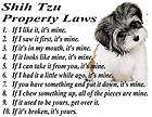 PARCHMENT PRINT  SHIH TZU DOG TOY BREED PROPERTY LAWS