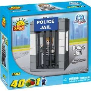   COBI Action Town Police Jail 40 Piece Building Block Set: Toys & Games